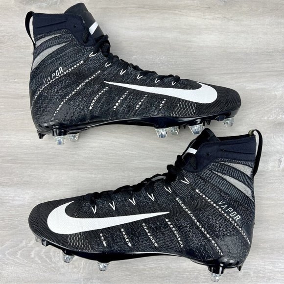 Nike Vapor Untouchable 3 Elite Flyknit Football Detachable Cleats 12 BV6699-001 - Picture 7 of 10